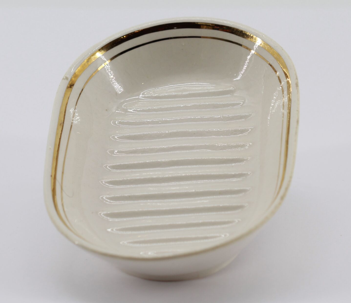 Antique porcelain soap holder