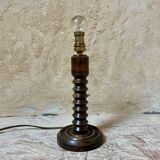 Wooden bedside lamp foot