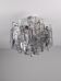 Kalmar Ice Glass chandelier, Austria, 1970s