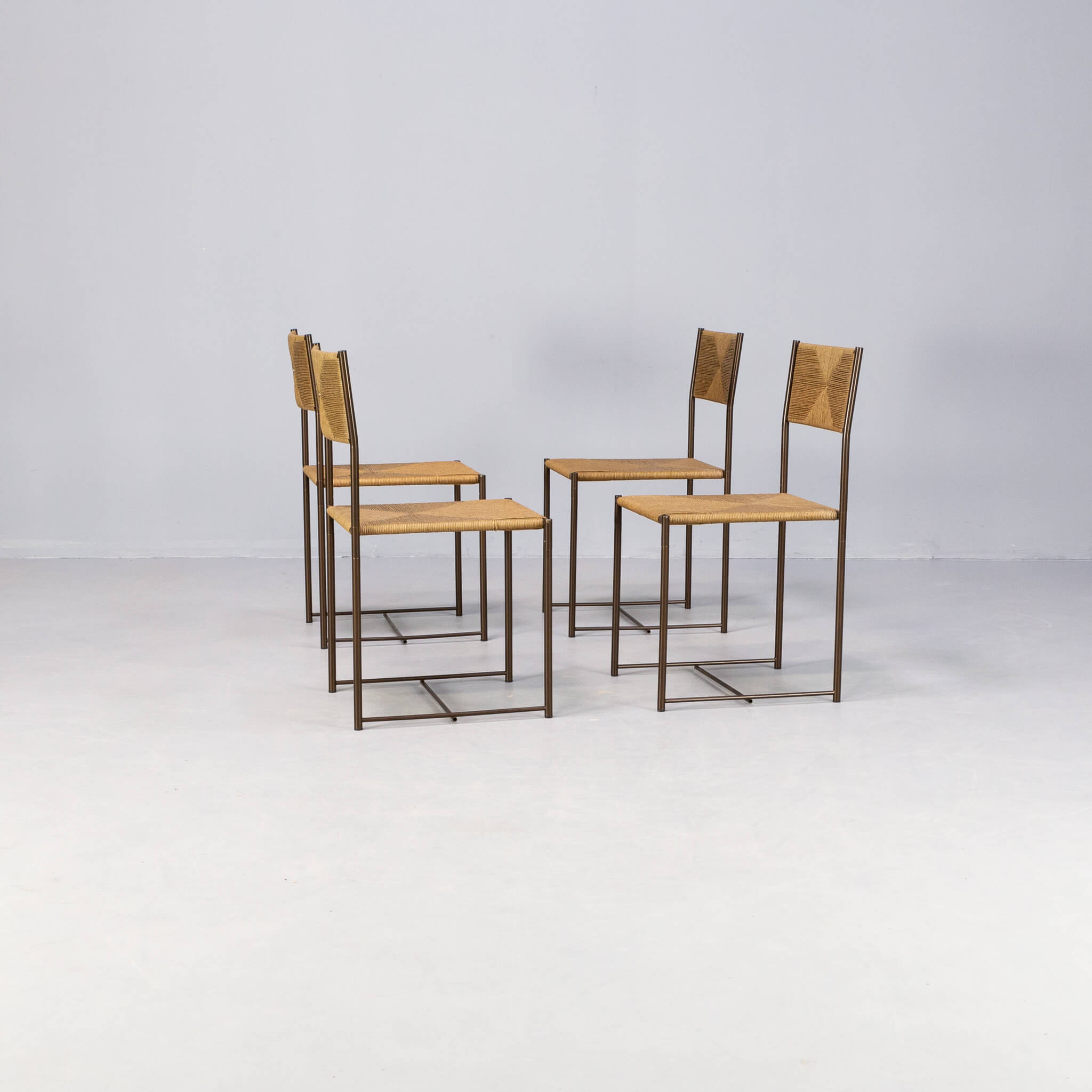 Giandomenico Belotti ‘paludis’ dining chair for Alias set/4