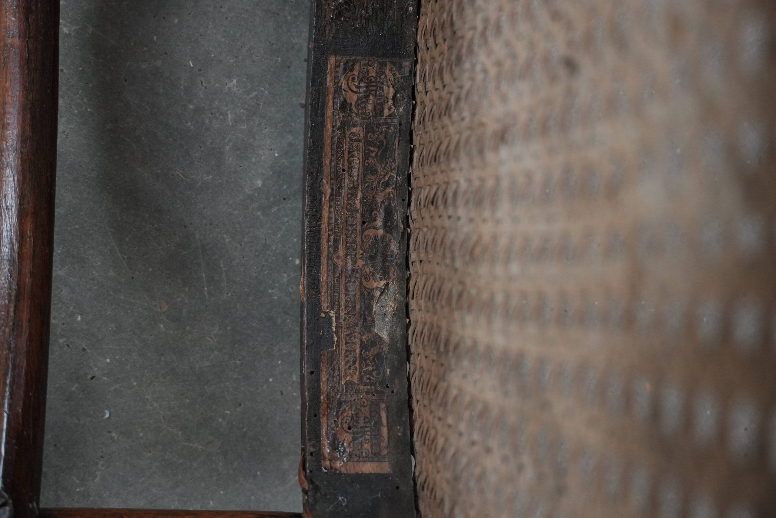 Beautiful set of 6 wooden vintage bistro chairs by Jacob & Josef Kohn Wien with cane seat