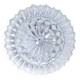 Ceiling light or wall light in moulded glass with diamond point, 1970.