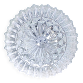 Plafonnier ou applique en verre moulé pointe de diamant, 1970