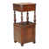Antique Louis-Philippe bedside table in walnut, Italy, 19th century.