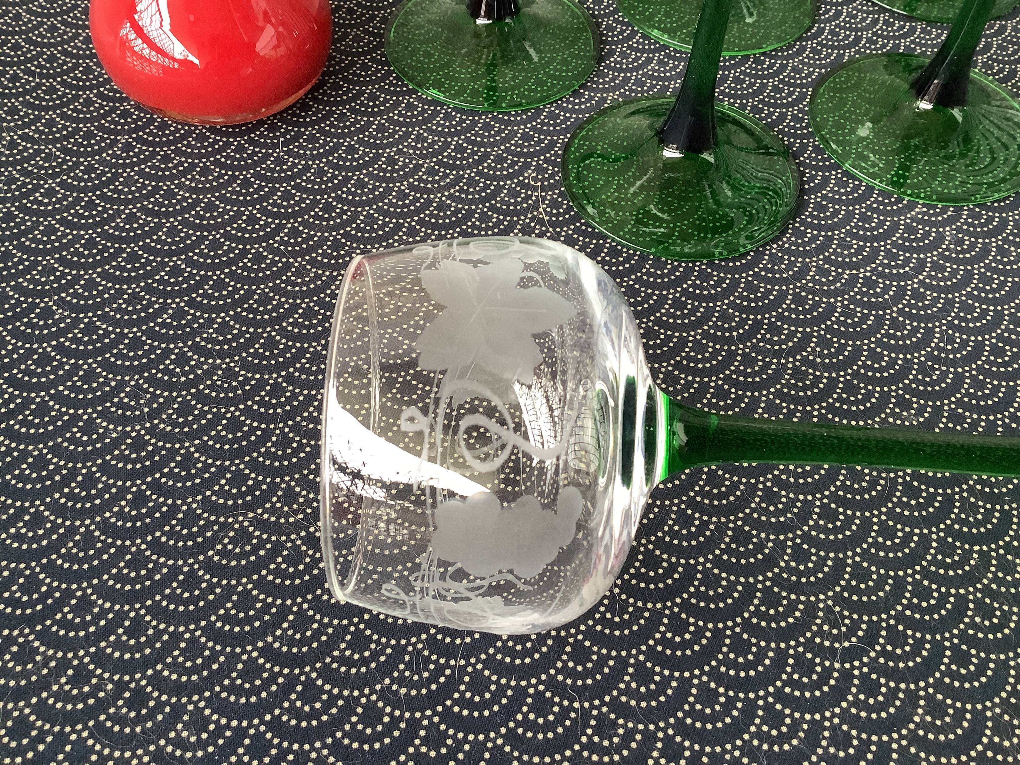Chiseled French Roemer Alsace glasses - Bistro white wine glasses