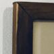 Abstract composition - gouache, signed R. Rault, vintage wooden frame