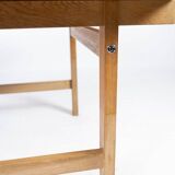 Coffee table in oak designed by Hans J. Werner and manufactured by PP Furniture.