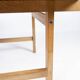 Coffee table in oak designed by Hans J. Werner and manufactured by PP Furniture.