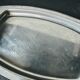 Retro Minimalist Silver Metal Butter Dish 20 cm