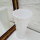 Pure white opaline vase
