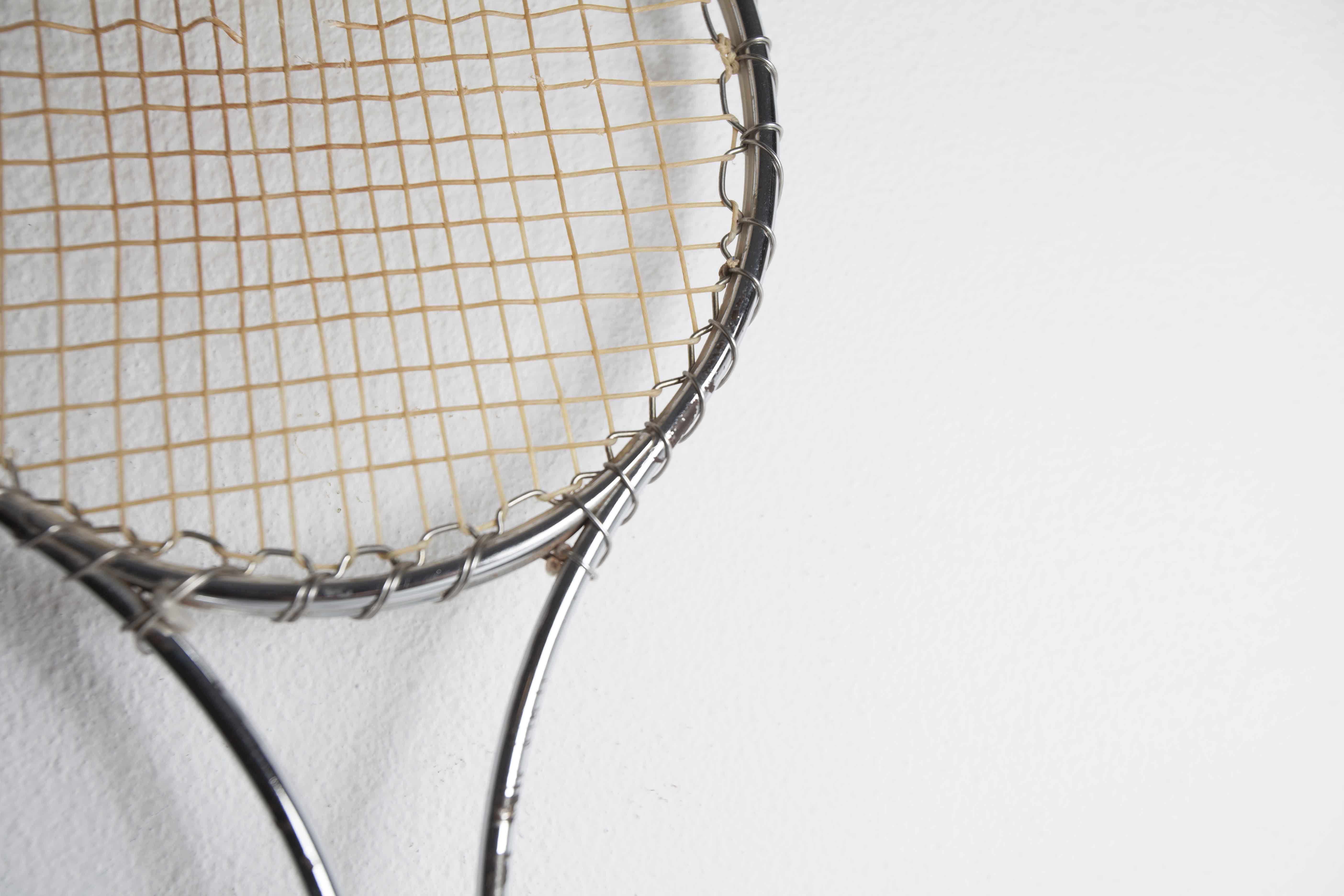 Jimmy Connors 1970 metal chrome racket