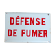 Enamelled sheet metal sheet smoking defense
