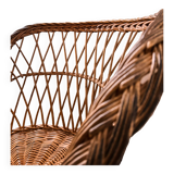 Fauteuil En Rotin Ancien Style Emmanuelle Fin XIXème