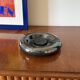 Space age blue iridescent ceramic ashtray / vide poche, Italy 1970s
