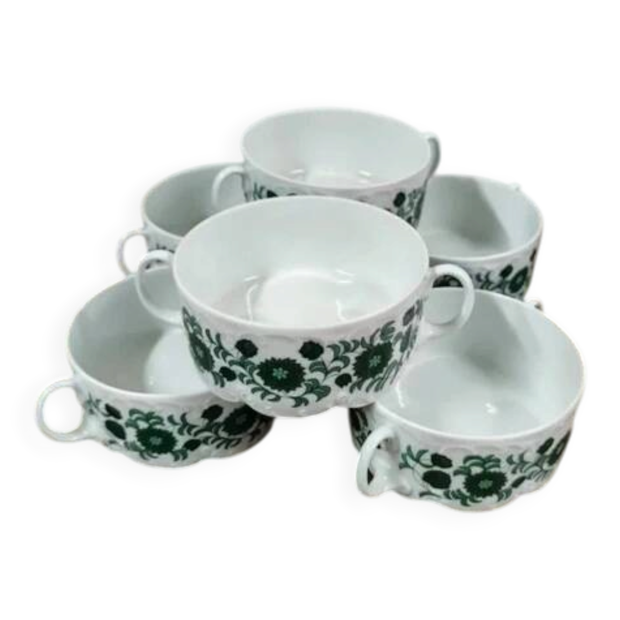 Bols à bouillon / soupe vintage Rosenthal Monbijou Giscard (x6)