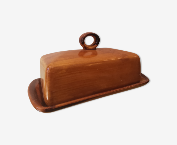 Beurrier vintage en céramique Saint Clément, France, années 70