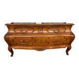 Louis XV low chest of drawers with three drawers
