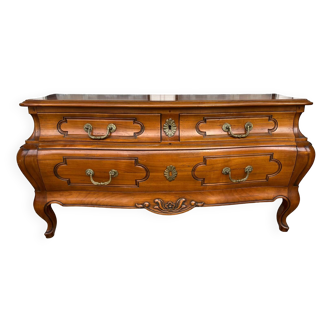 Louis XV low chest of drawers with three drawers