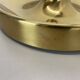 Large 39cm golden charlotte perriand style disc wall lights, germany 1960s