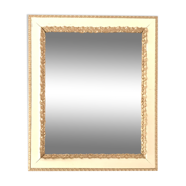 Miroir ancien doré style Louis XV Rococo  époque Napoleon III