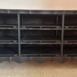 Buffet antique en bois peint en noir