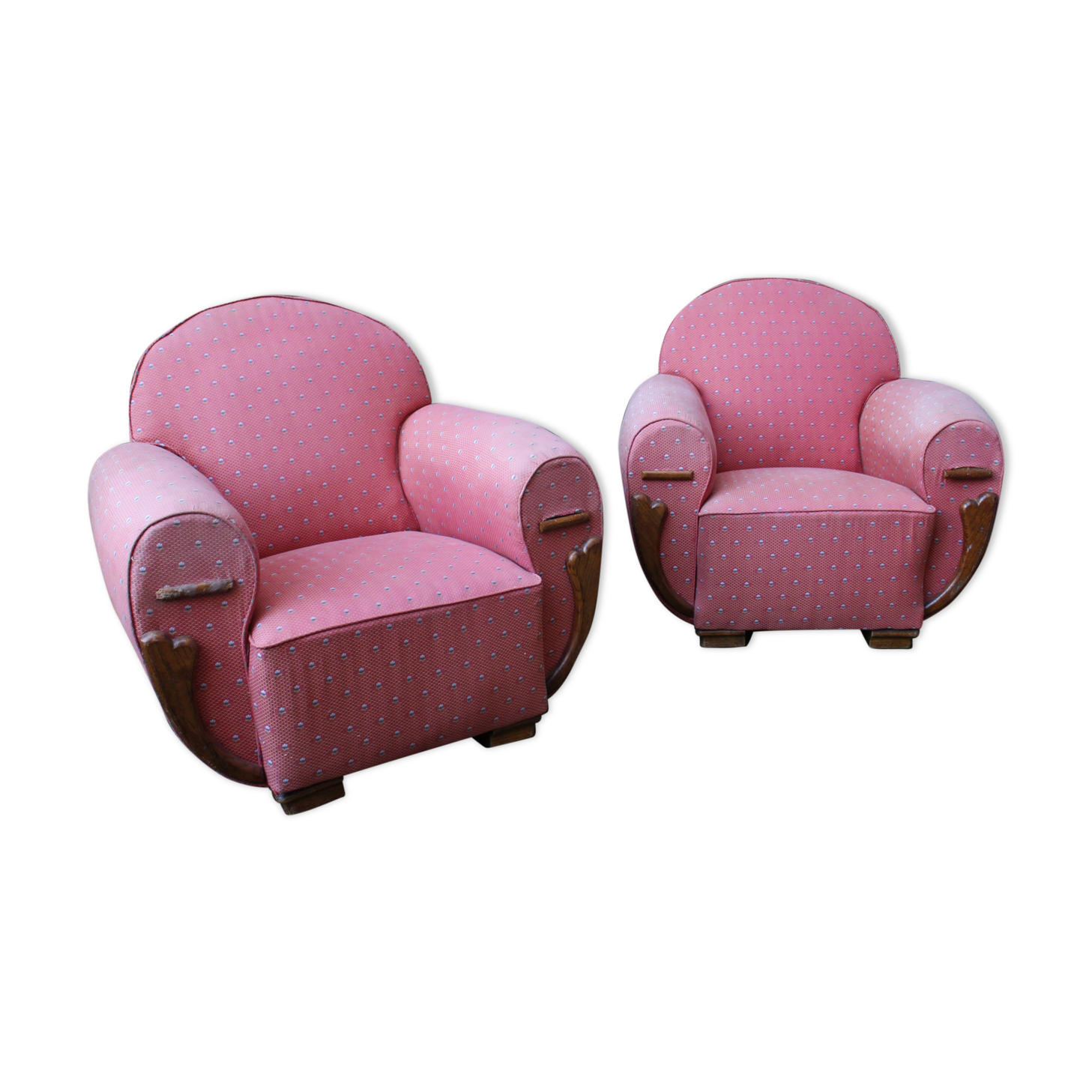Pair of club chairs