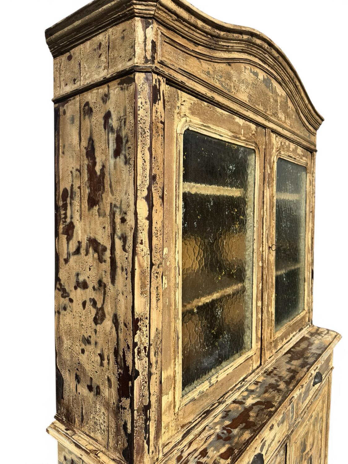 Large two-body sideboard Louis Philippe – blue beige patina