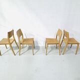 Vintage Danish dining chairs, 1980s, set of 4