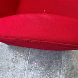 Red foam and fabric armchair banquettes by Sitland, 1970.