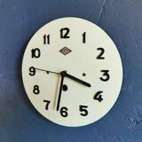 Vintage formica clock round silent wall clock "Green Jura"