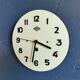 Vintage formica clock round silent wall clock "Green Jura"