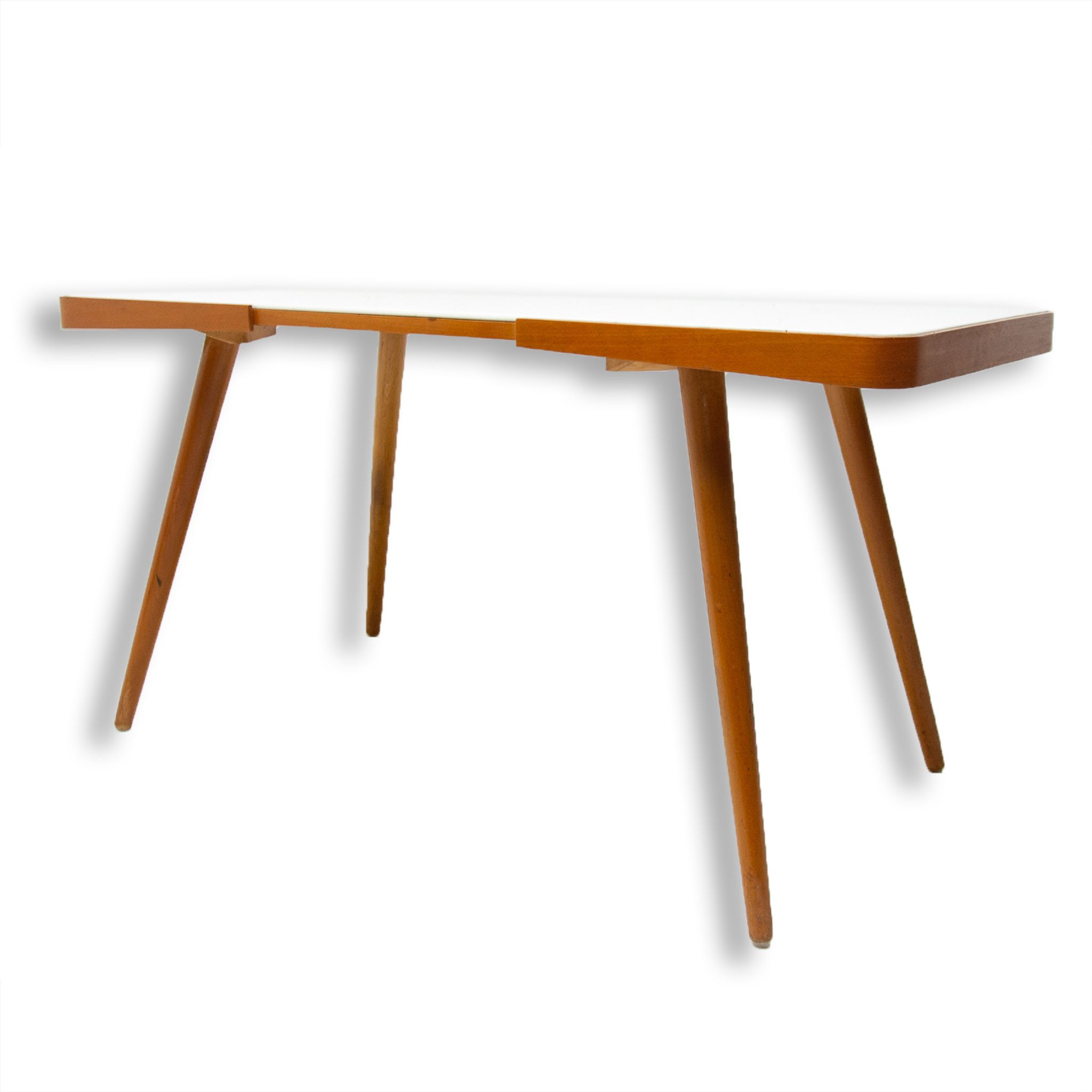 Table basse en verre du milieu du siècle, 1960 ́s, Tchécoslovaquie