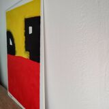 Signed abstract painting