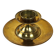 Brass candlestick with base, Italian design, 1960s, made in Italy