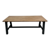 Table à manger moderne en chêne massif