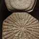Vintage Octagonal Wicker Basket with Lid