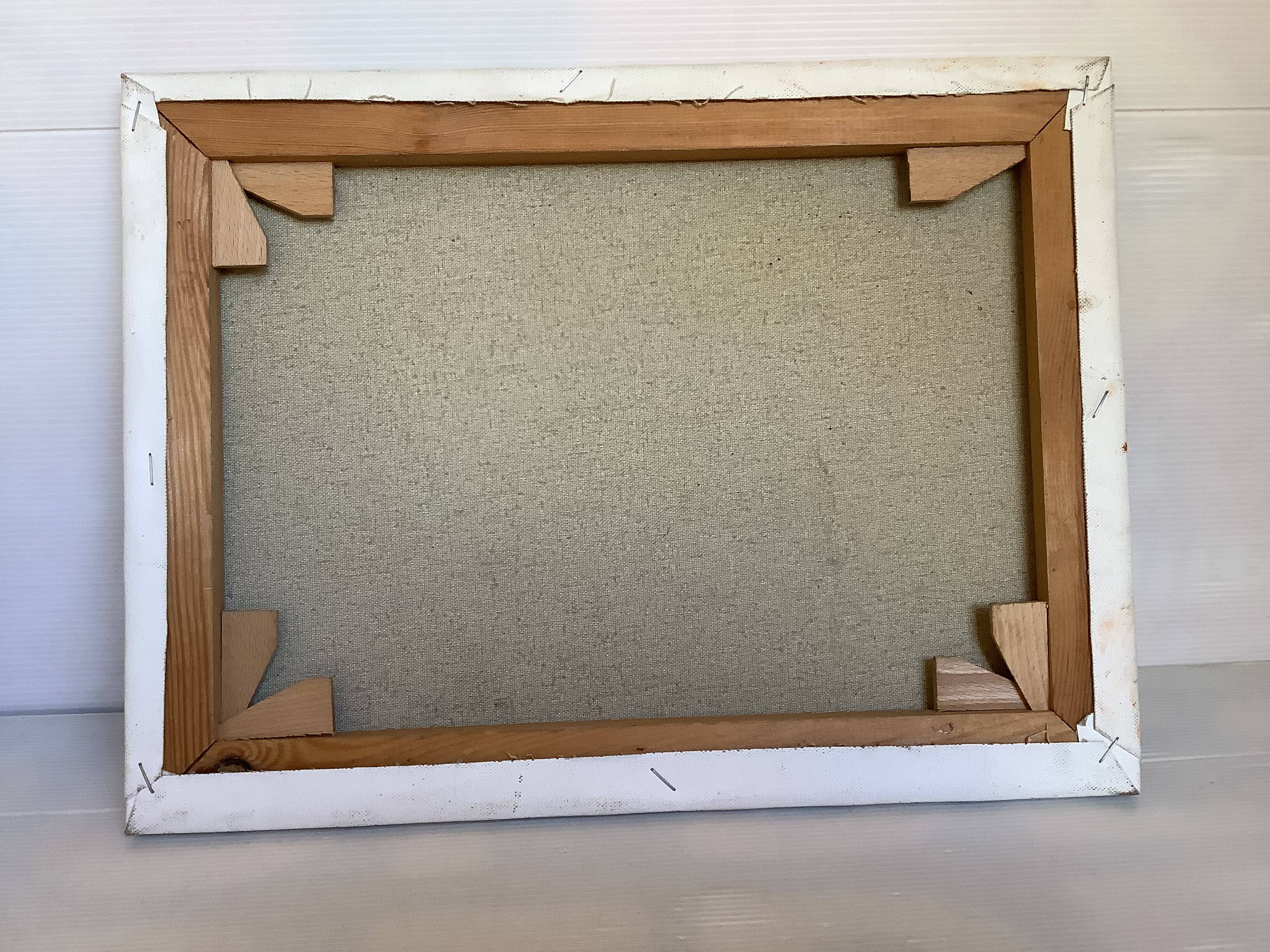 Painting bouquet of flowers oil on canvas signed