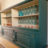 Art deco shelf duck green