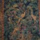 Mid Century wall tapestry with birds, animals, and leaves, Belgium 1960s.