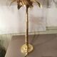 Solid brass palm tree lamp