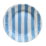 Turquoise striped plate