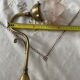 Old bedside lamp flower in art nouveau style glass paste