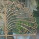 2-seat peacock rattan headboard