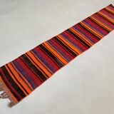 Old Turkish narrow Kilim Runner 280x54 cm shabby chic, vintage kelim