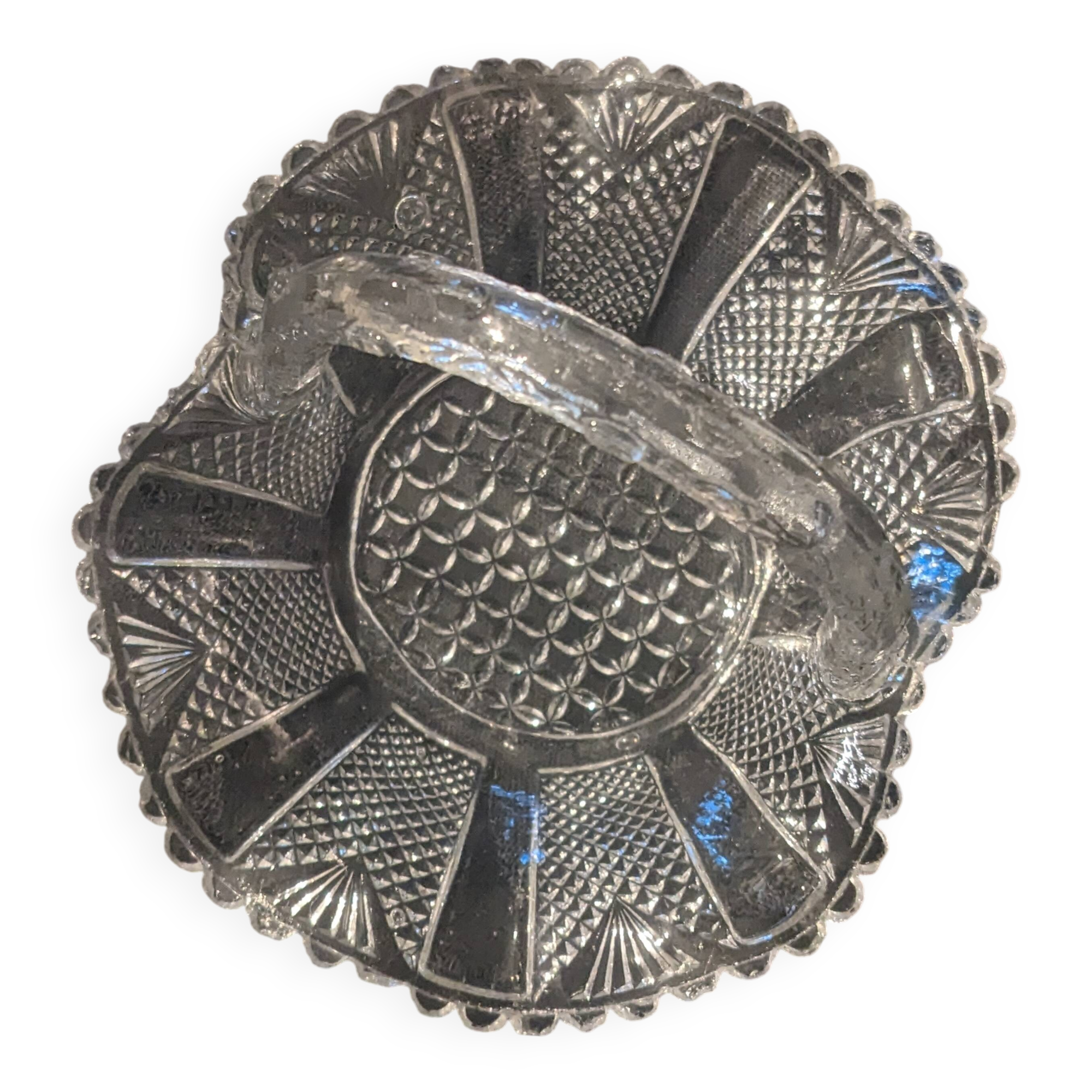 Small glass basket