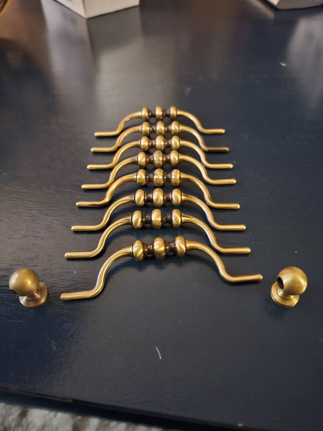 8 brass drop handles