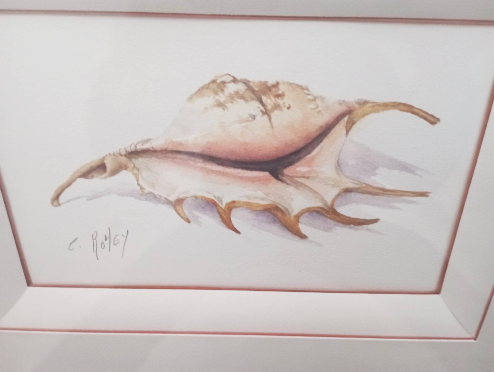 Watercolor signed Romey