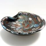 Black Murano Glass "Tutti Frutti" Ashtray / Vide-Poche attr. to Avem