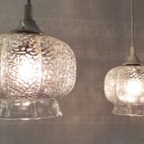 Vintage glass pendant lights - 60s/70s