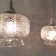 Suspensions vintage en verre - années 60/70